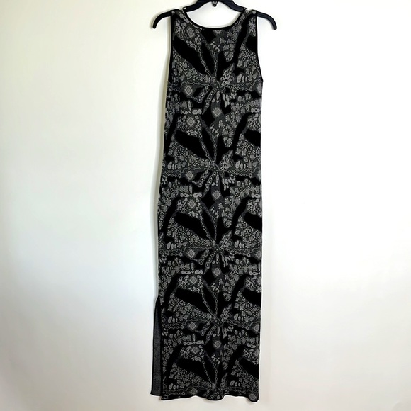 CARMEN Carmen Marc Valvo Sleeveless Sweater Maxi Dress Side Split Sz M‎ - Picture 3 of 9